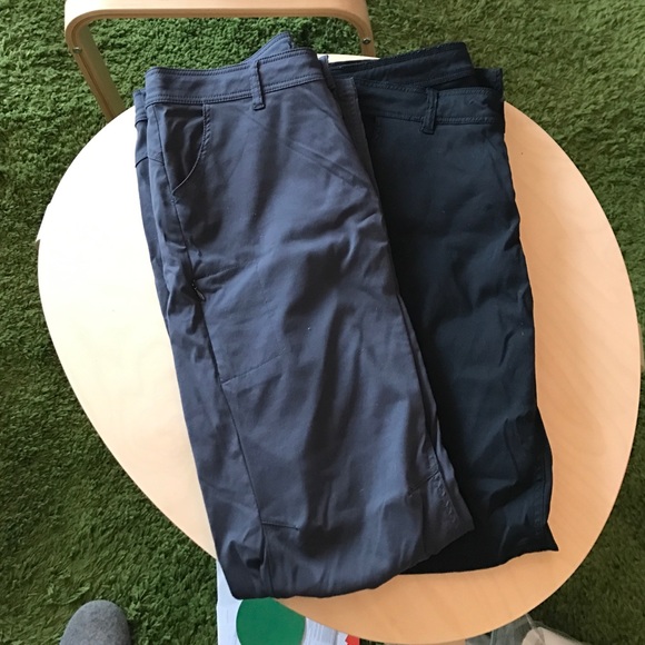 Prana trecking pants, 2 pairs (black and grey)