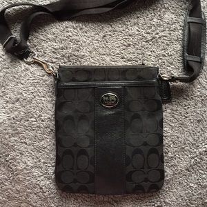 Black Coach Crossbody Satchel