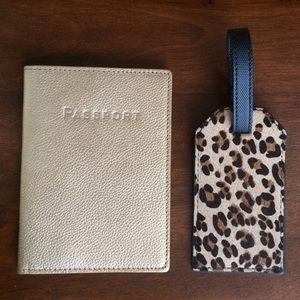 J. Crew Passport and Luggage Tag Combo