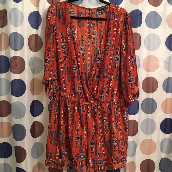 Forever 21 Tribal Print Romper