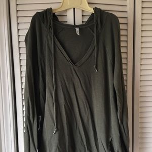 Olive Green Old Navy Hooded Sweatshirt