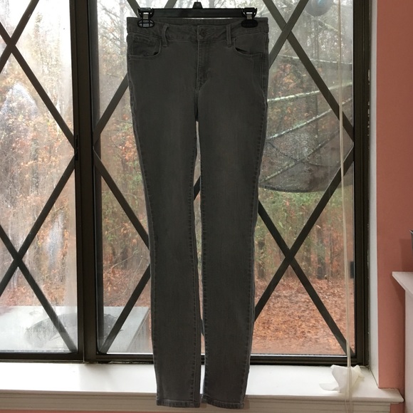 Grey used jeans