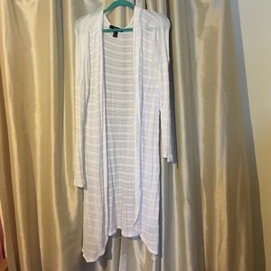 Long White Cardigan!