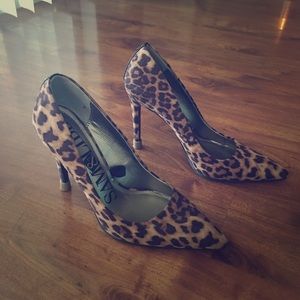 Leopard print heels