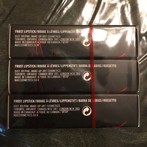 MAC Red Frost Lipstick Rogue