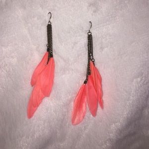 Feather earrings