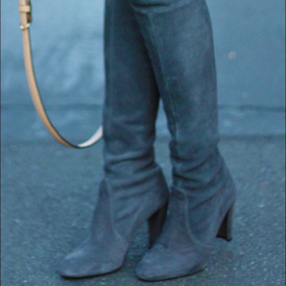 Light grey Stuart weitzman highland boot 39