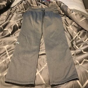 Gray under armour sweatpants