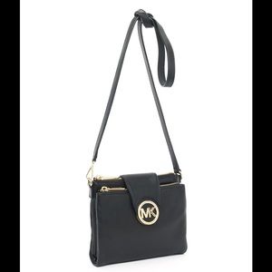 Black Michael Kors Fulton Crossbody