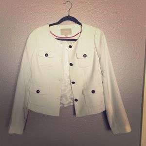 Banana Republic White tweed jacket