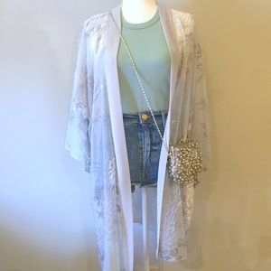 NWOT Velvet Kimono