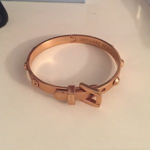 Rose gold MK buckle bracelet