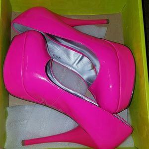 Hot pink heels