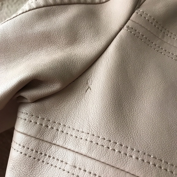 Peach pink Faux Leather jacket - Picture 7 of 7