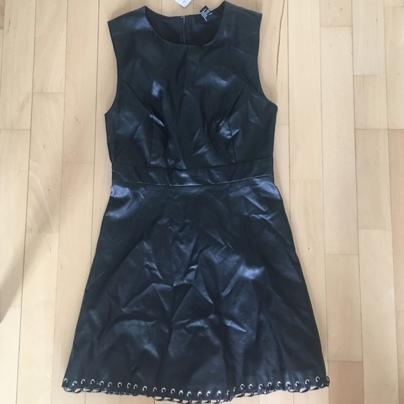 Leather mini dress NWT