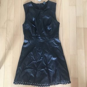 Leather mini dress NWT