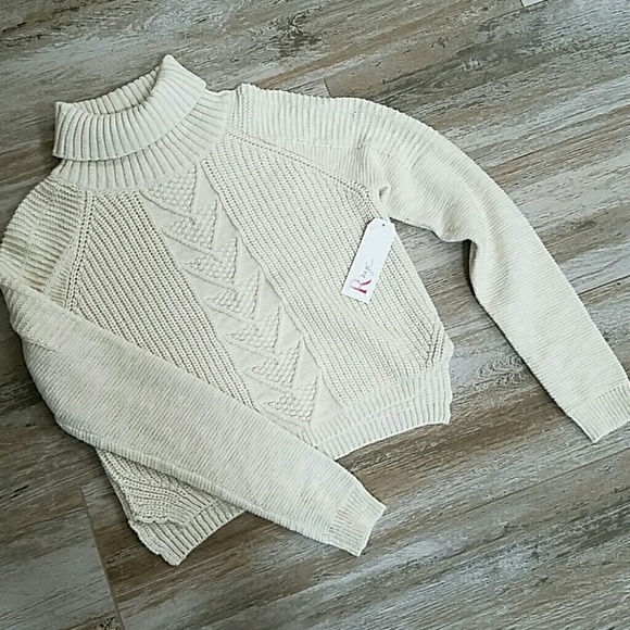 Chunky cropped swrater