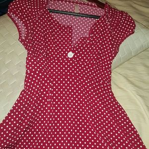 Flirty polkadot dress