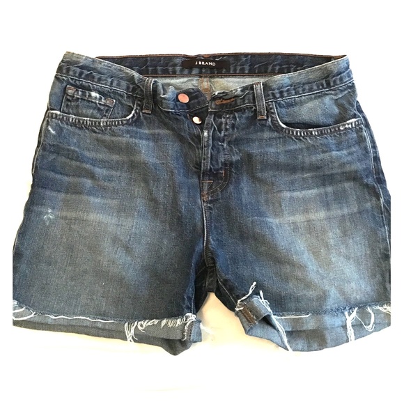 J brand boyfriend shorts medium wash denim 28