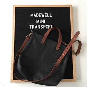 Rare Madewell Mini Transport Black + Brown