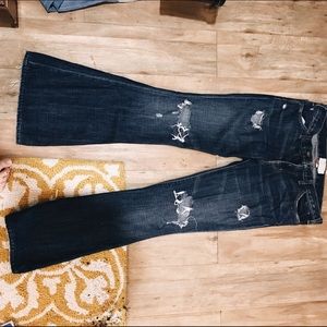Current Elliot flare leg jeans