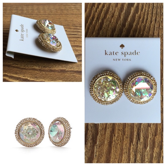kate spade new york glitter stud earrings