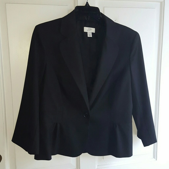 Ann Taylor LOFT 3/4 length sleeve suit jacket