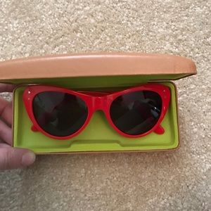 J.Crew selima sun sunglasses red