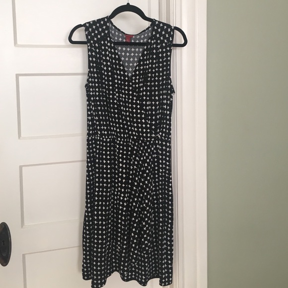 Merona black and white dress (size large)