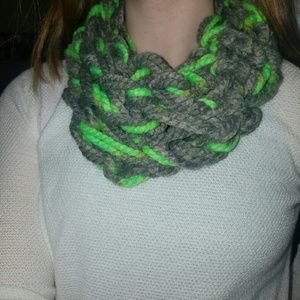 Warm winter handmade scarf