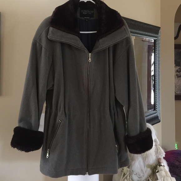 Sage green wool jacket