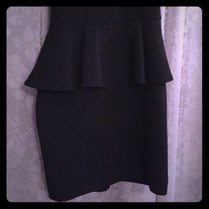 Black Peplum Dress Size Small