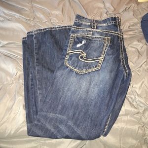 Men's Silver Jeans