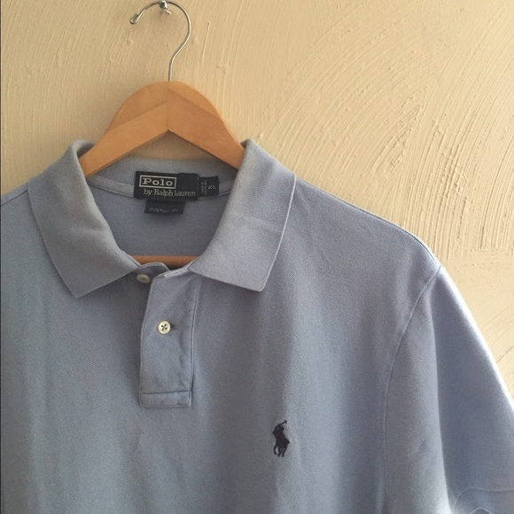 Men's Light Blue Ralph Lauren Polo - Picture 2 of 3