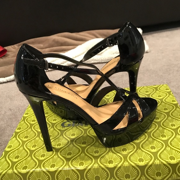 NEW high black platform heels