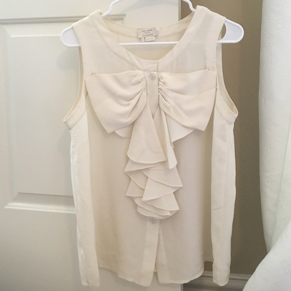Kate Spade button up bow blouse