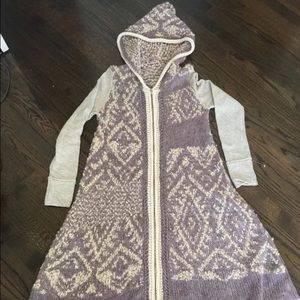 Free People zip up sweater