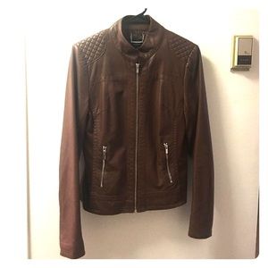 Express Brown Pleather Jacket