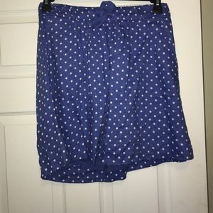 J.Crew Polka dot mini skirt