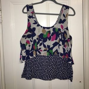 Layered tank from anthropologie. Size L.