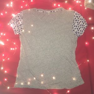 JCREW FLORAL SLEEVE TSHIRT