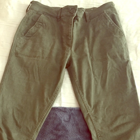 Olive green pants