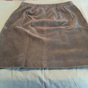 Green corduroy skirt