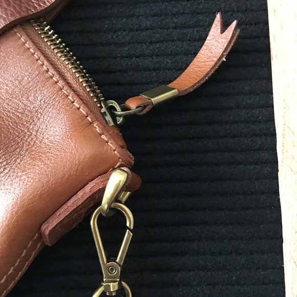 🎉SOLD🎉 Madewell Mini Transport English Saddle - Picture 2 of 4