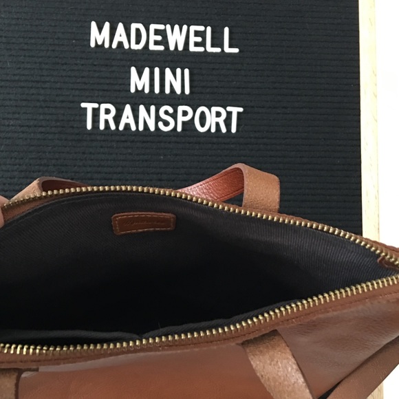 🎉SOLD🎉 Madewell Mini Transport English Saddle - Picture 4 of 4