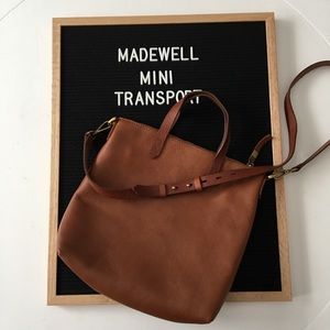 🎉SOLD🎉 Madewell Mini Transport English Saddle