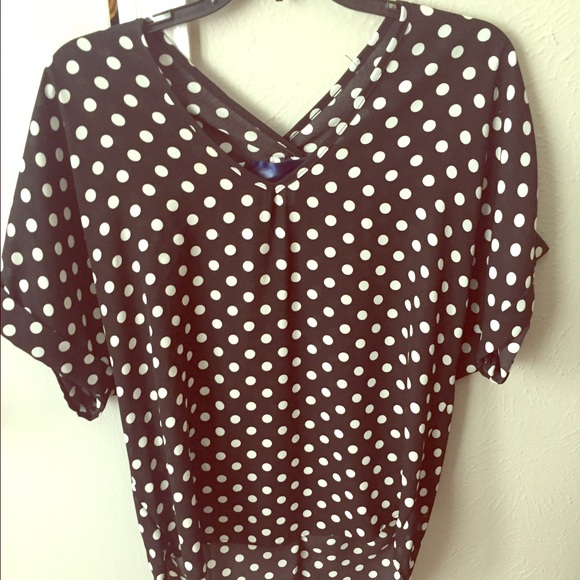 Polka dotted blouse
