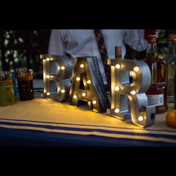 BAR light up letters