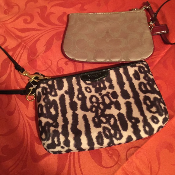 Small coach wristlet