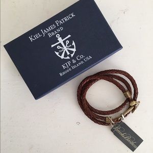 KJP x Brooks Brothers Leather Wrap Bracelet
